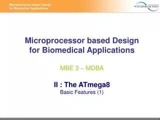 II:  Atmega8  –  Basic features
