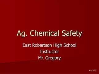 Ag. Chemical Safety