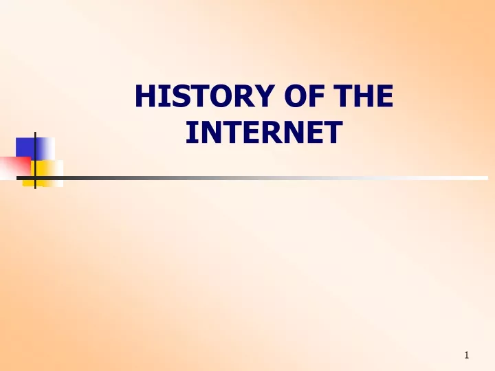 history of the internet