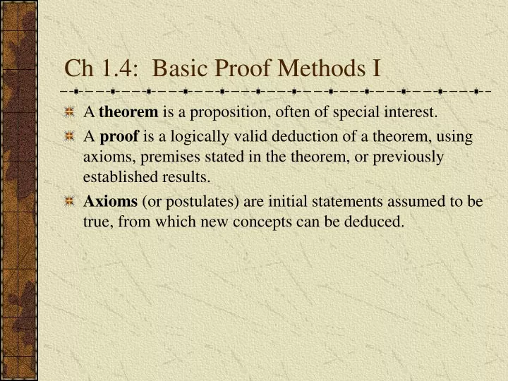 ch 1 4 basic proof methods i