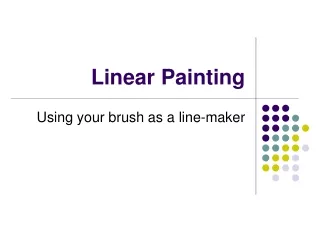 Linear Painting