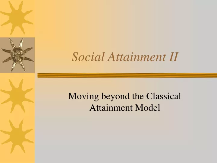 social attainment ii