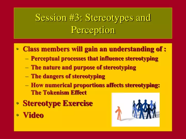 session 3 stereotypes and perception