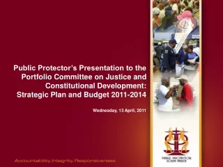 Public Protector’s Presentation to the Portfolio Committee on Justice and
