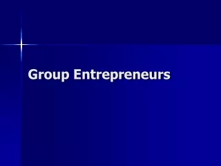Group Entrepreneurs
