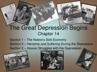 The Great Depression Begins Chapter 14