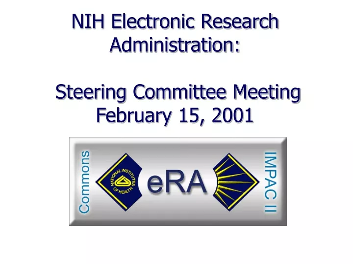 nih electronic research administration steering