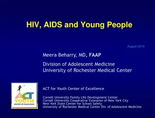 HIV, AIDS and Young People