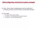 Self-configuring mechanical system example - slide 1