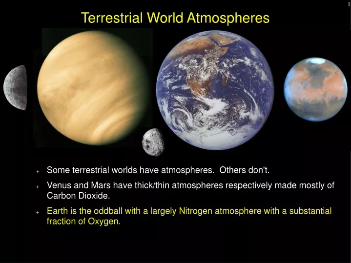 terrestrial world atmospheres