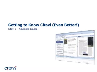 Getting to Know Citavi (Even Better!)