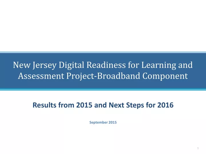 new jersey digital readiness for learning