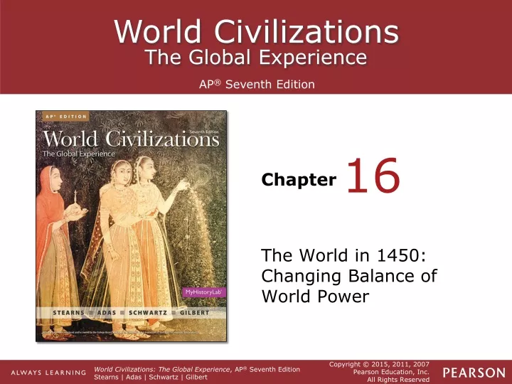 the world in 1450 changing balance of world power