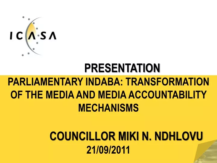 presentation parliamentary indaba transformation
