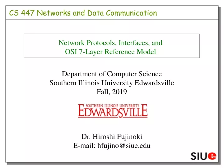 network protocols interfaces and osi 7 layer