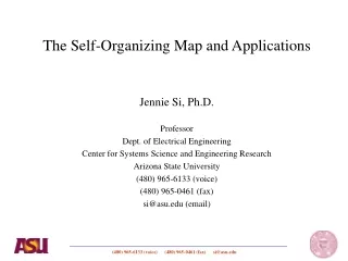 The Self-Organizing Map and Applications
