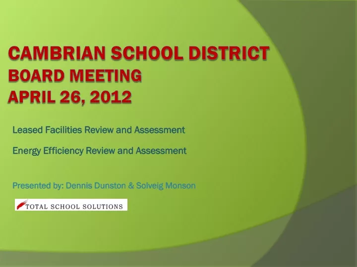 cambrian school district board meeting april 26 2012