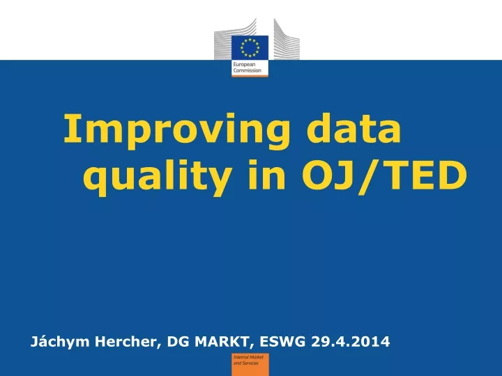 improving data quality in o j ted