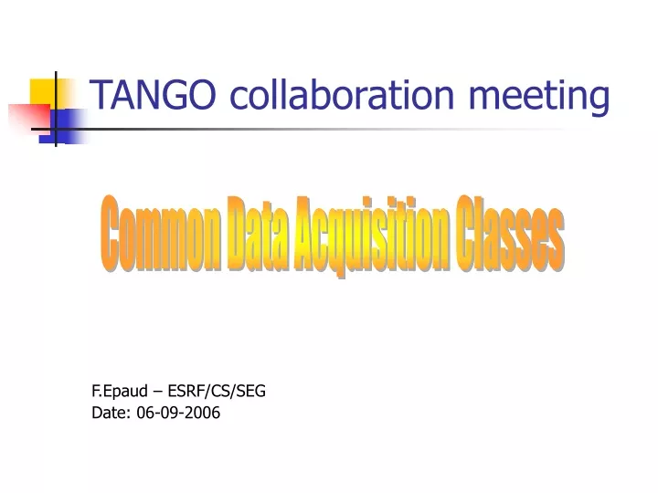 tango collaboration meeting