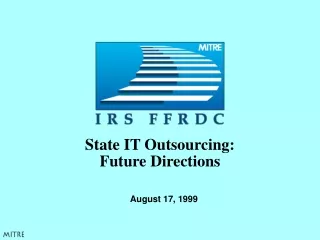 State IT Outsourcing: Future Directions