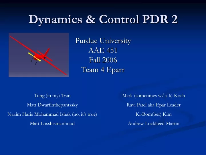 dynamics control pdr 2