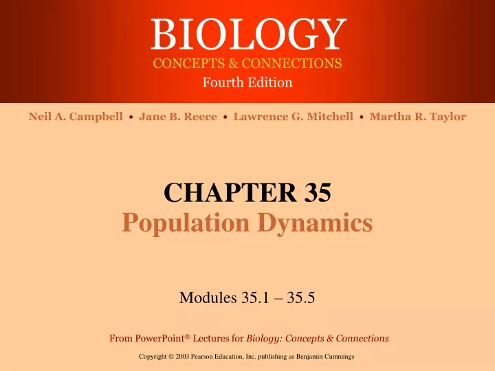 chapter 35 population dynamics