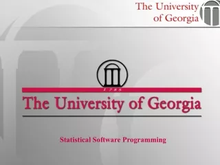 Statistical Software Programming