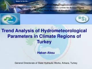 Trend Analysis of Hydrometeorological Parameters in Climate Regions of Turkey