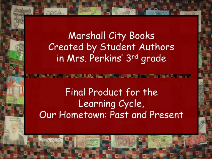 marshall city books created by student authors