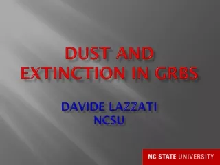 Dust and extinction in  GRBs