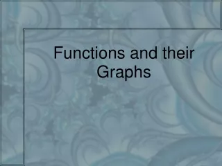 Functions and their Graphs