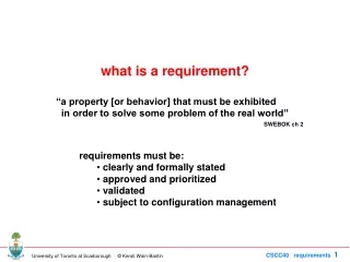 what is a requirement?