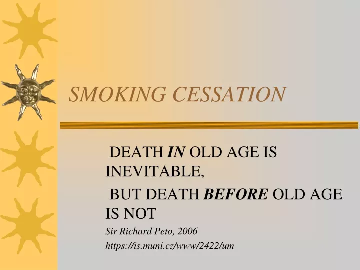 smoking cessation