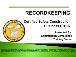 Certified Safety Construction  Business CB107
