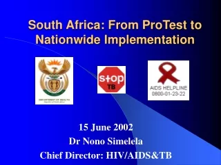 South Africa: From ProTest to Nationwide Implementation