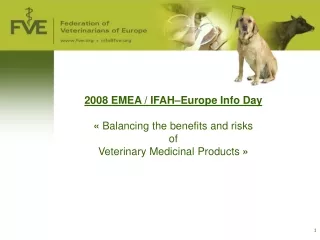 Update on Pharmacovigilance Perspective of the veterinary practitioner
