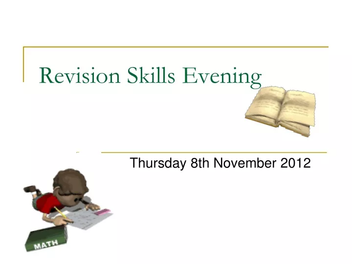 revision skills evening