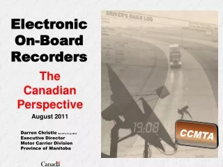 Electronic On-Board Recorders