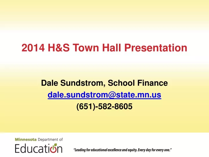 2014 h s town hall presentation