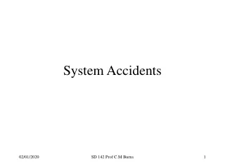 System Accidents