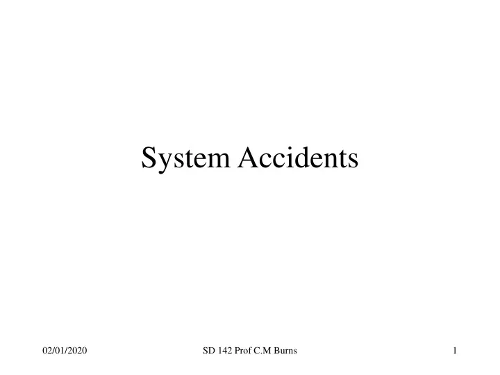 system accidents