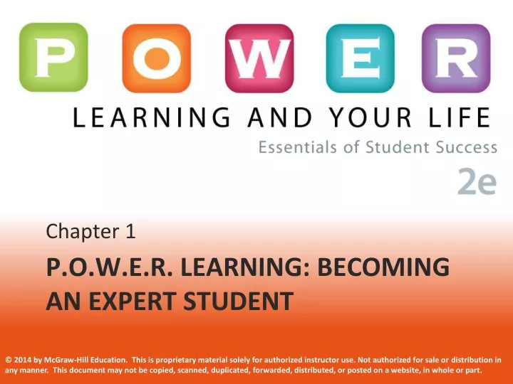 p o w e r learning becoming an expert student