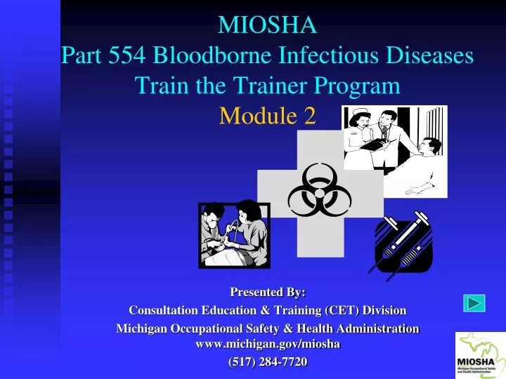 miosha part 554 bloodborne infectious diseases train the trainer program module 2