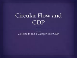 Circular Flow and GDP
