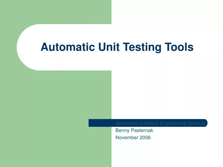 automatic unit testing tools