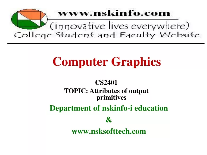 computer graphics