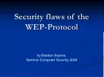 Security flaws of the  WEP-Protocol
