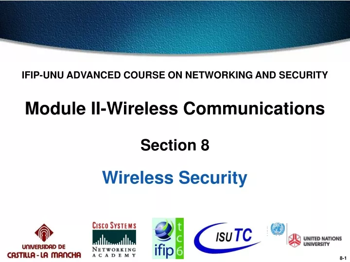 ifip unu advanced course on networking
