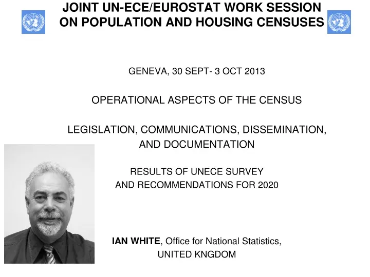 joint un ece eurostat work session on population and housing censuses
