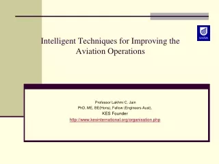 Intelligent Techniques for Improving the Aviation Operations